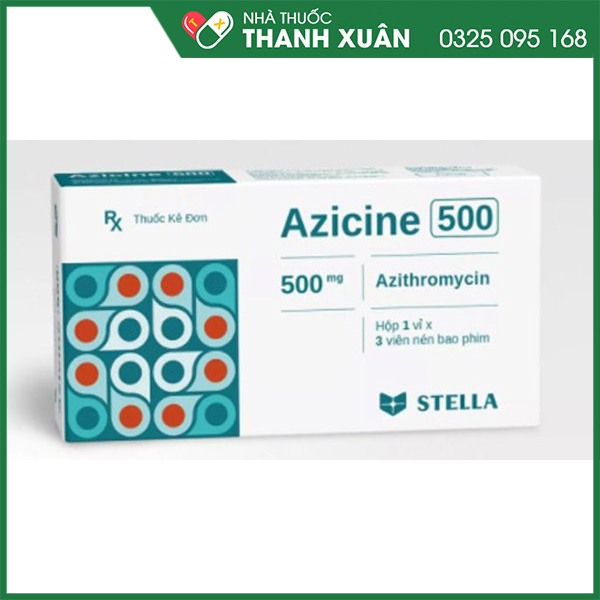 Azicine 500 điều trị nhiễm khuẩn